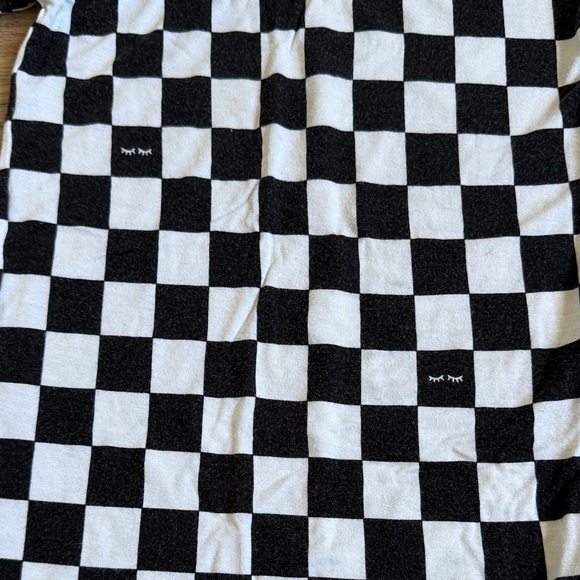 Little Sleepies Checkered Black and White PJs 4T - Picture 4 of 5